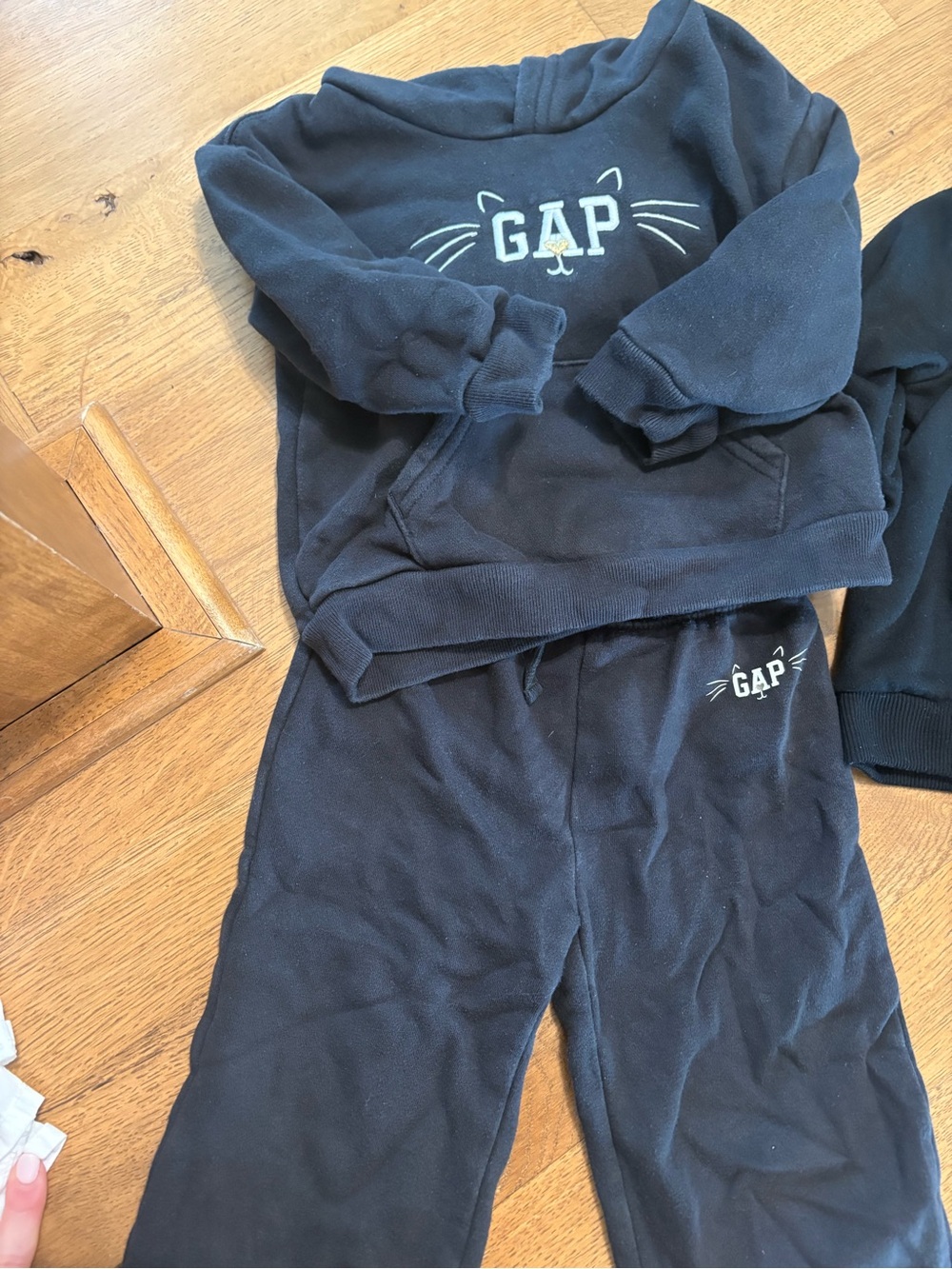 GAP Kids Black Sweatpants & Joggers Set with Logo